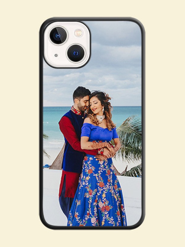 Full Single Pic Upload On Space Black Personalized Soft Matte Phone Covers -Apple Iphone 14