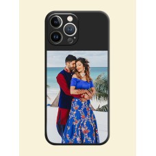 Image Upload With Space Black Color On Custom Soft Matte Mobile Back Cover - iPhone 15 Pro Max