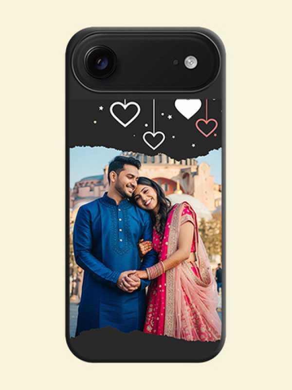 Love Hangings with Splash Wave Picture On Space Black Custom Soft Matte Mobile Back Cover - Apple iPhone 17 Air