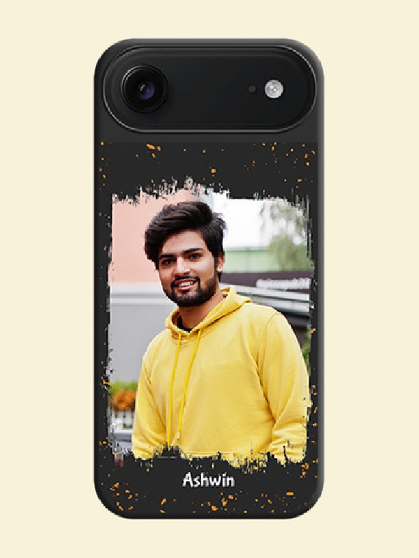 Spray Free Design on Photo On Space Black Custom Soft Matte Mobile Back Cover - Apple iPhone 17 Air