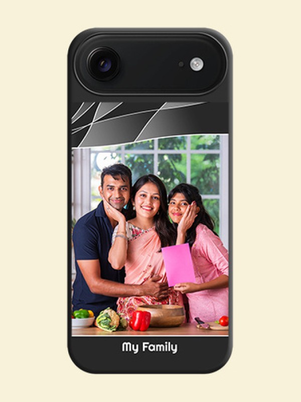 Mixed Wave Lines on Photo On Space Black Custom Soft Matte Mobile Back Cover - Apple iPhone 17 Air