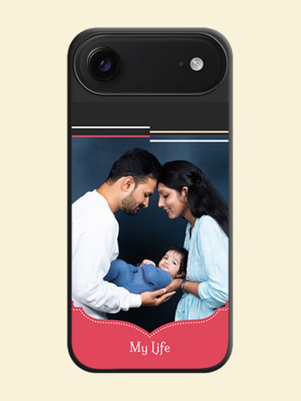Classic Plain Design with Name On Space Black Custom Soft Matte Mobile Back Cover - Apple iPhone 17 Air