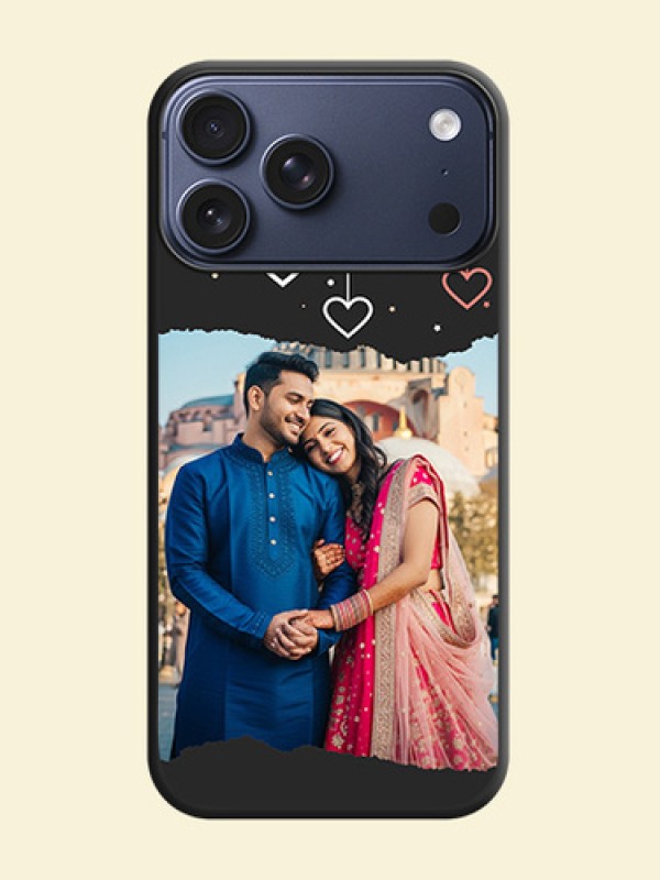 Love Hangings with Splash Wave Picture On Space Black Custom Soft Matte Mobile Back Cover - Apple iPhone 17 Pro Max