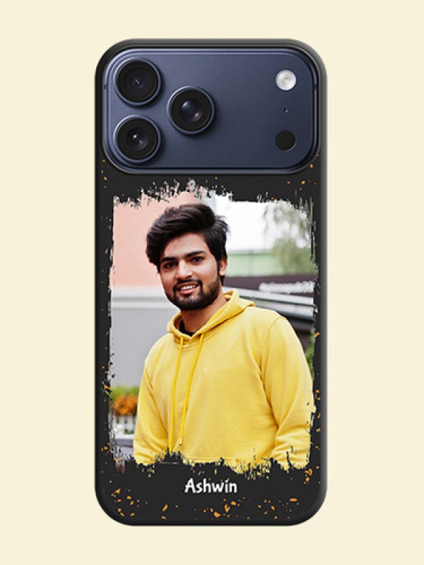Spray Free Design on Photo On Space Black Custom Soft Matte Mobile Back Cover - Apple iPhone 17 Pro Max