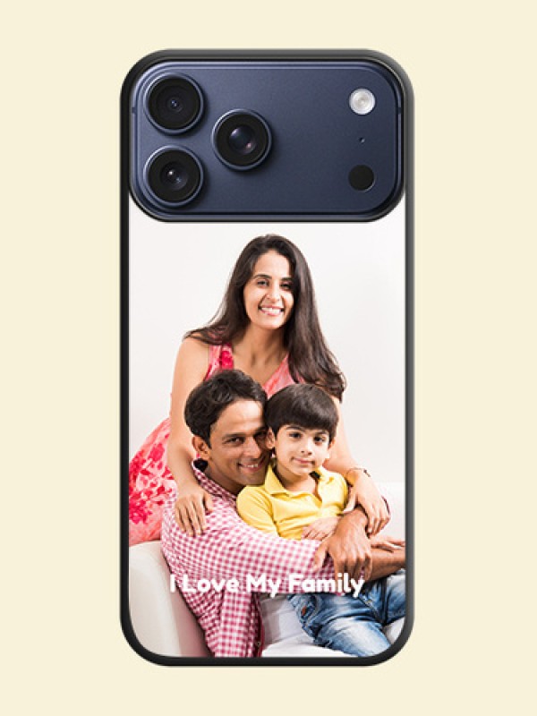 Full Single Pic Upload With Text On Space Black Custom Soft Matte Mobile Back Cover - Apple iPhone 17 Pro Max