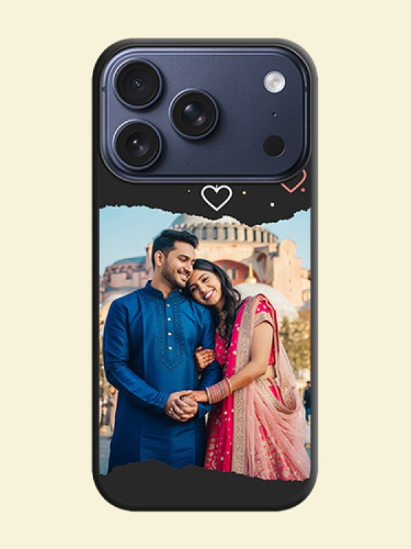 Love Hangings with Splash Wave Picture On Space Black Custom Soft Matte Mobile Back Cover - Apple iPhone 17 Pro