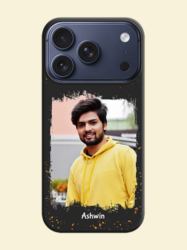 Spray Free Design on Photo On Space Black Custom Soft Matte Mobile Back Cover - Apple iPhone 17 Pro