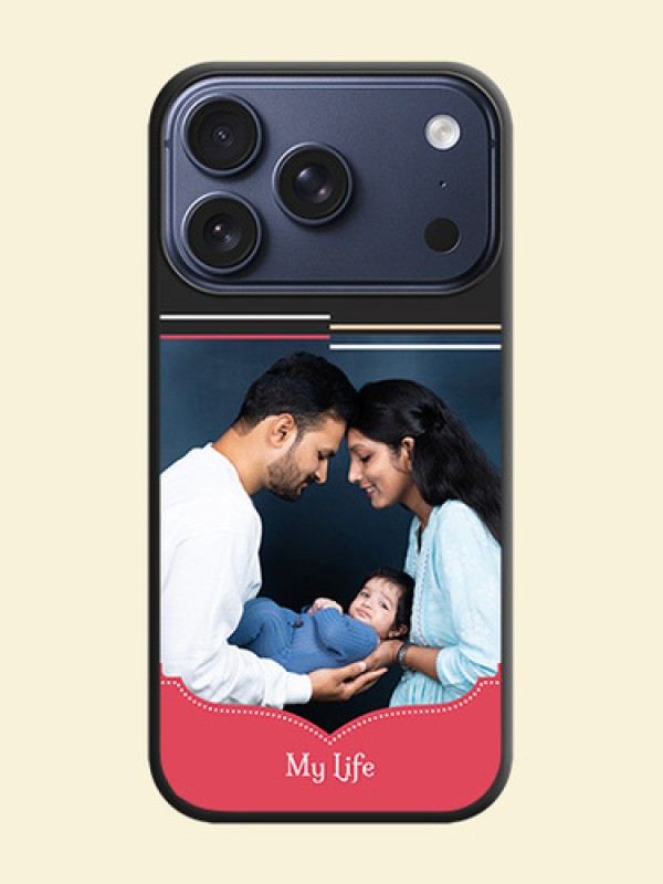 Classic Plain Design with Name On Space Black Custom Soft Matte Mobile Back Cover - Apple iPhone 17 Pro