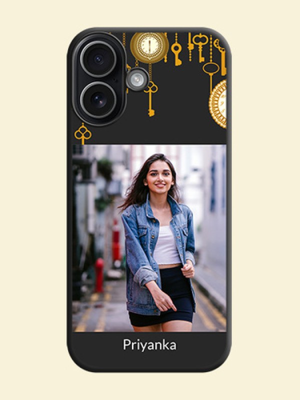 Decorative Design with Text On Space Black Custom Soft Matte Mobile Back Cover - Apple iPhone 17
