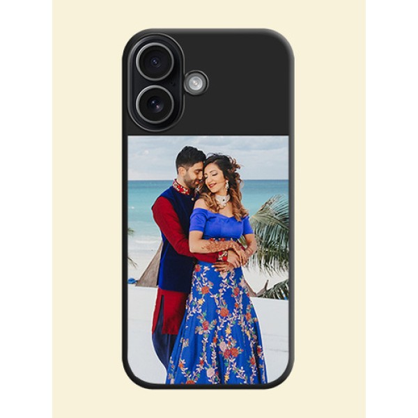 Image Upload With Space Black Color On Custom Soft Matte Mobile Back Cover - Apple iPhone 17 Image Upload With Space Black Color On Custom Soft Matte Mobile Back Cover - Apple iPhone 17