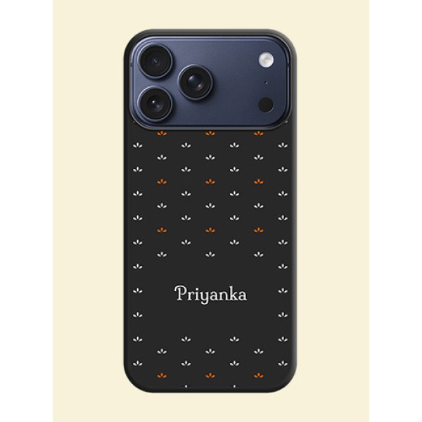 Simple Pattern With Custom Text On Space Black Custom Soft Matte Mobile Back Cover - Apple iPhone 18 Pro Max Simple Pattern With Custom Text On Space Black Custom Soft Matte Mobile Back Cover - Apple iPhone 18 Pro Max