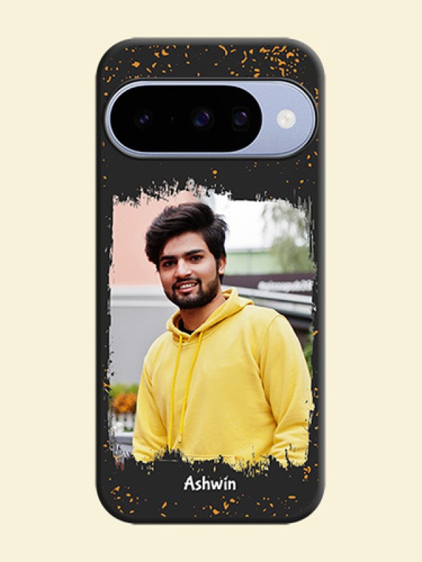 Spray Free Design on Photo On Space Black Custom Soft Matte Mobile Back Cover - Google Pixel 10 5G