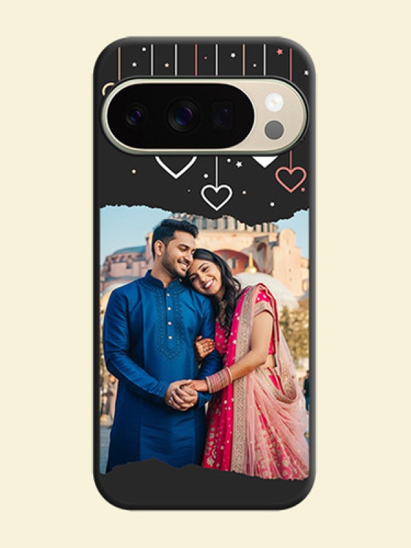 Love Hangings with Splash Wave Picture On Space Black Custom Soft Matte Mobile Back Cover - Google Pixel 10 Pro 5G