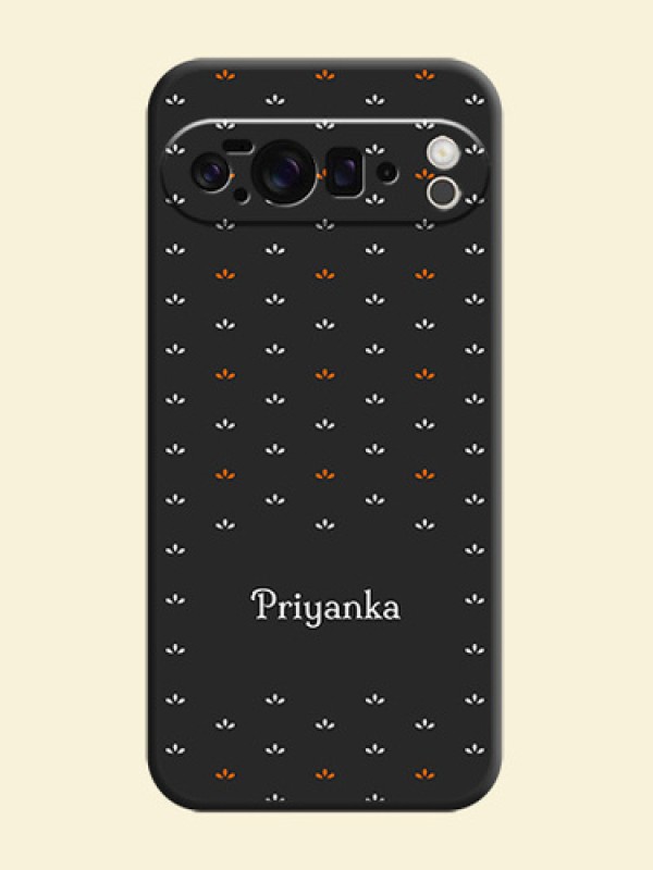 Simple Pattern With Custom Text On Space Black Custom Soft Matte Mobile Back Cover - Google Pixel 10 Pro XL 5G