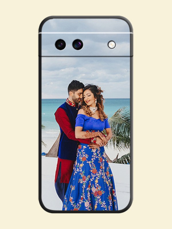 Full Single Pic Upload On Space Black Custom Soft Matte Mobile Back Cover - Google Pixel 8A 5G