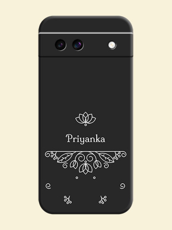 Lotus Garden Custom Text On Space Black Custom Soft Matte Mobile Back Cover - Google Pixel 8A 5G