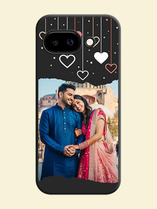 Love Hangings with Splash Wave Picture On Space Black Custom Soft Matte Mobile Back Cover - Google Pixel 9A 5G