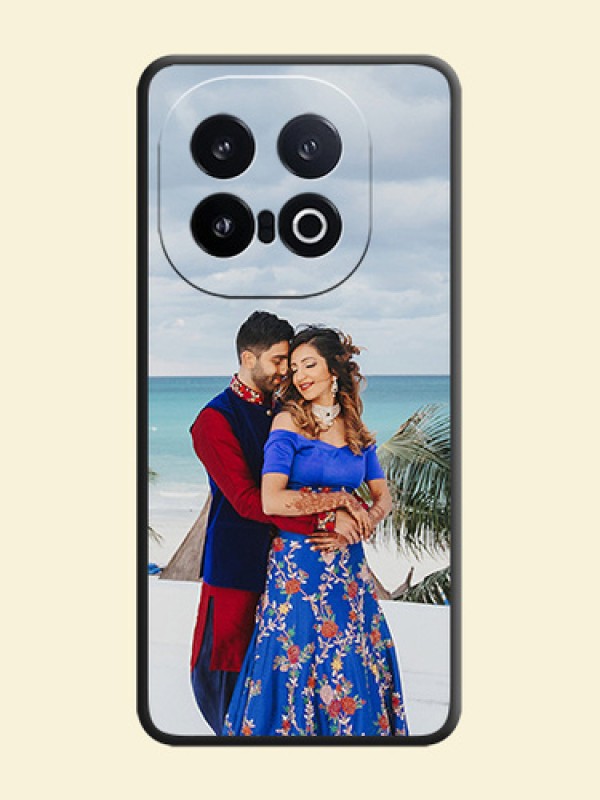 Full Single Pic Upload On Space Black Custom Soft Matte Mobile Back Cover - iQOO 13 5G