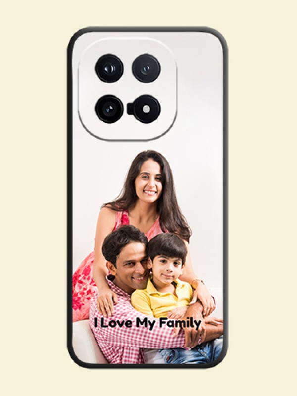 Full Single Pic Upload With Text On Space Black Custom Soft Matte Mobile Back Cover - iQOO 15 5G