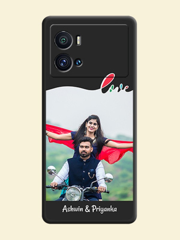 Fall in Love Pattern with Picture on Photo on Space Black Soft Matte Mobile Case - iQOO 9 Pro 5G