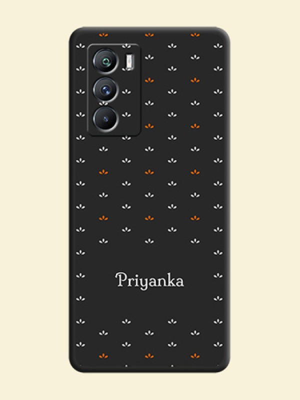 Simple Pattern With Custom Text On Space Black Personalized Soft Matte Phone Covers -Iqoo 9 Se 5G
