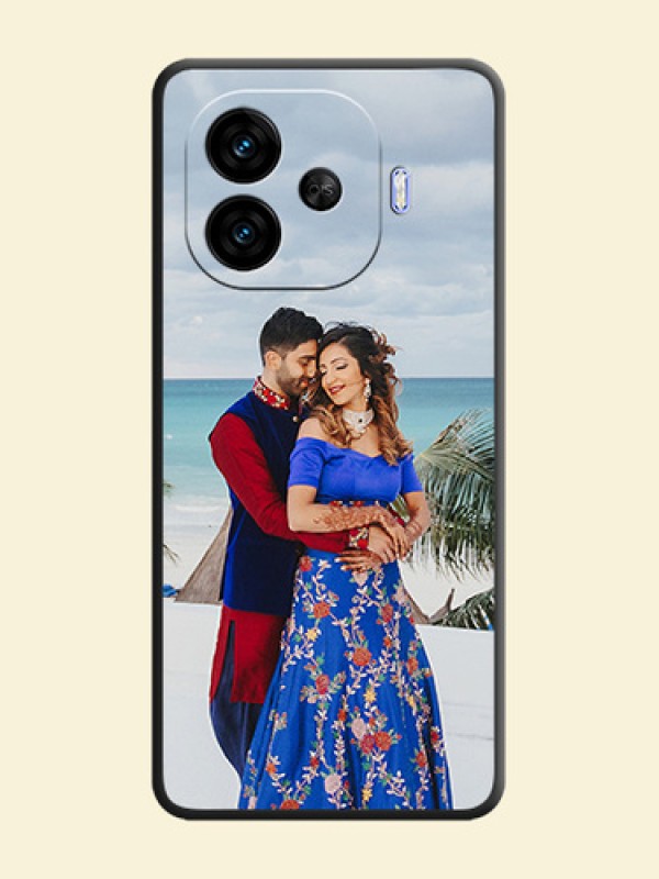 Full Single Pic Upload On Space Black Custom Soft Matte Mobile Back Cover - iQOO Neo 10R 5G
