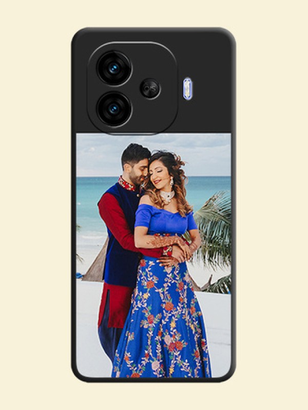Image Upload With Space Black Color On Custom Soft Matte Mobile Back Cover - Iqoo Neo 10R 5G