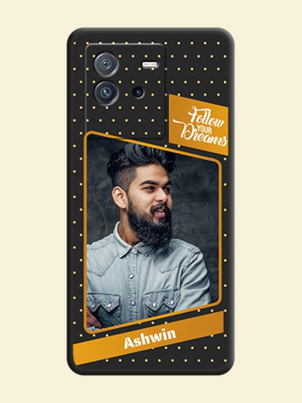 Follow Your Dreams with White Dots on Space Black Custom Soft Matte Phone Cases - iQOO Neo 6 5G