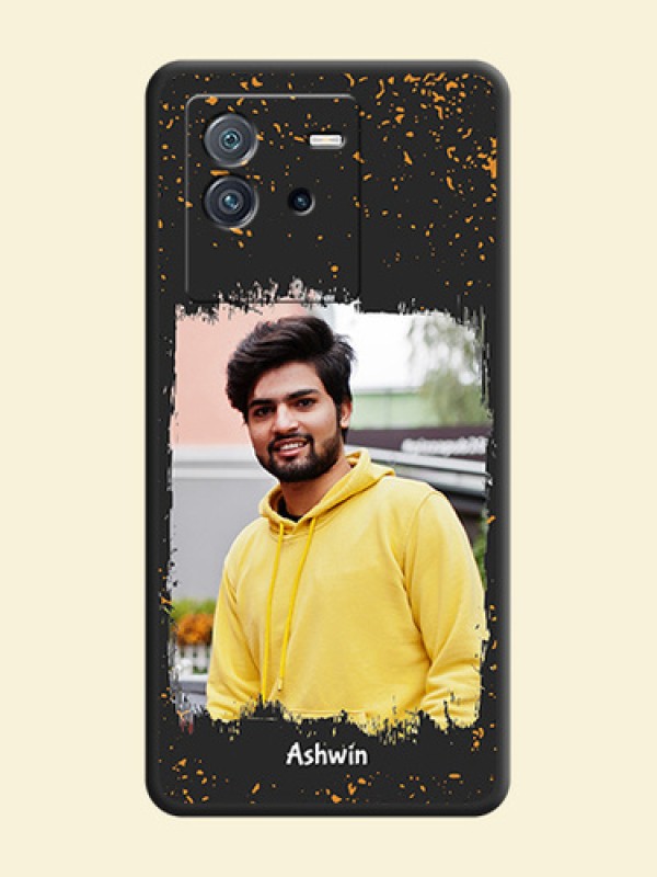 Spray Free Design on Photo on Space Black Soft Matte Phone Cover - iQOO Neo 6 5G