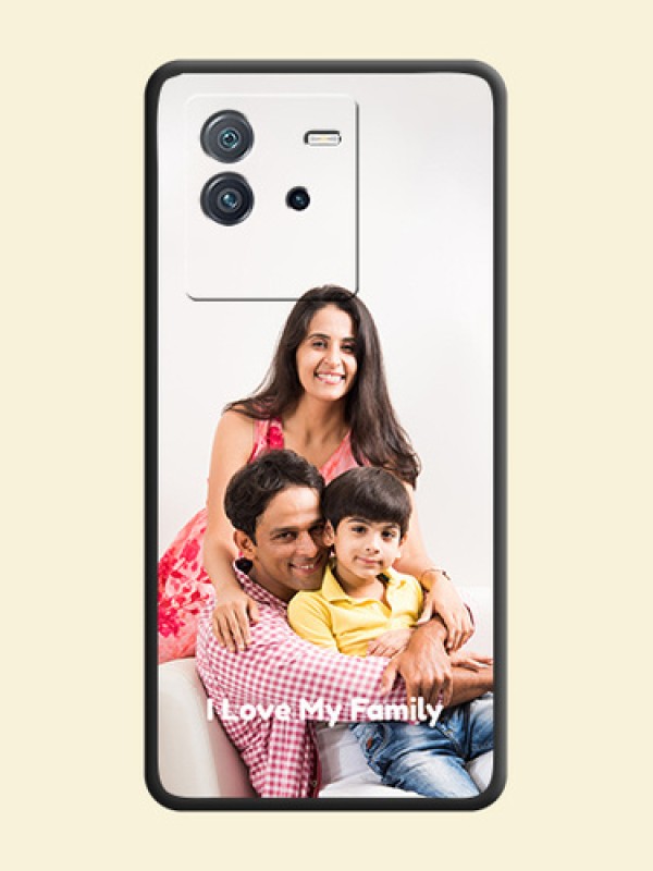 Full Single Pic Upload With Text On Space Black Personalized Soft Matte Phone Covers -Iqoo Neo 6 5G
