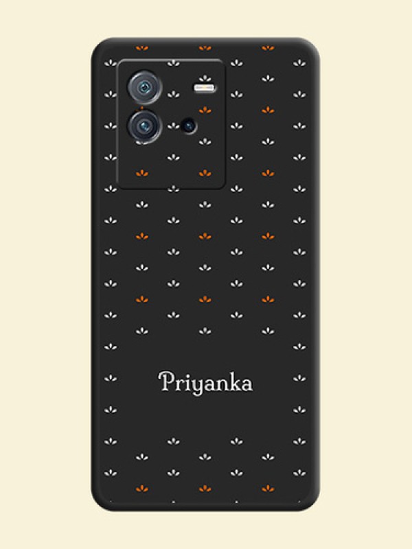 Simple Pattern With Custom Text On Space Black Personalized Soft Matte Phone Covers -Iqoo Neo 6 5G