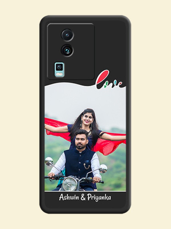 Fall in Love Pattern with Picture on Photo on Space Black Soft Matte Mobile Case - iQOO Neo 7 5G