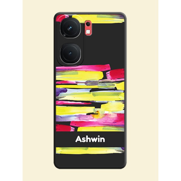 Brush Coloured on Space Black Personalized Soft Matte Phone Covers - iQOO Neo 9 Pro 5G Brush Coloured on Space Black Personalized Soft Matte Phone Covers - iQOO Neo 9 Pro 5G