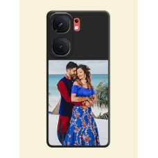 Image Upload With Space Black Color On Custom Soft Matte Mobile Back Cover - Iqoo Neo 9 Pro 5G
