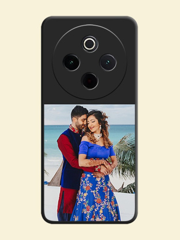 Image Upload With Space Black Color On Custom Soft Matte Mobile Back Cover - Iqoo Z10 5G
