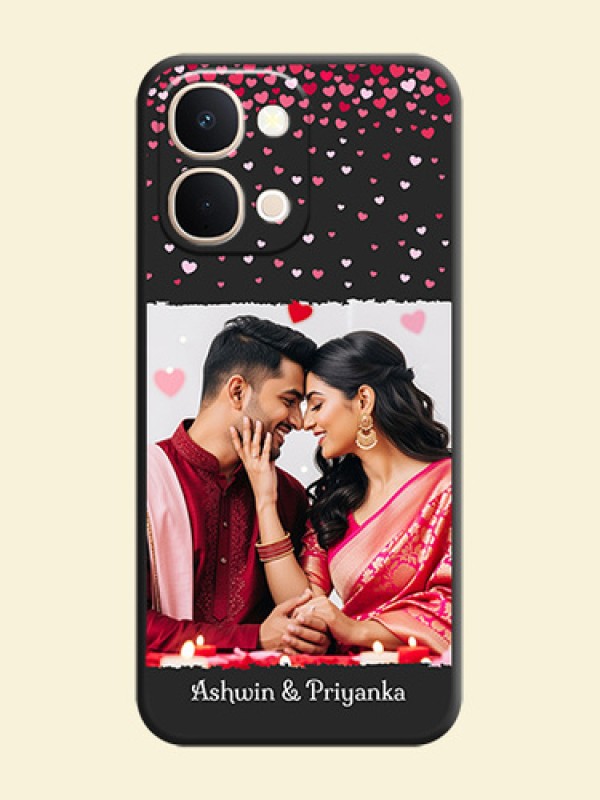 Fall in Love with Your Partner on Photo On Space Black Custom Soft Matte Mobile Back Cover - iQOO Z11X 5G