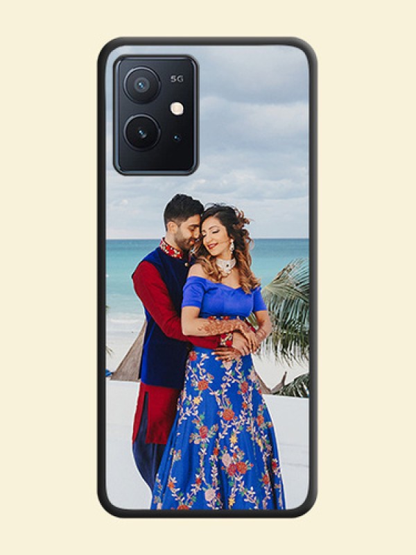 Full Single Pic Upload On Space Black Personalized Soft Matte Phone Covers -Iqoo Z6 5G