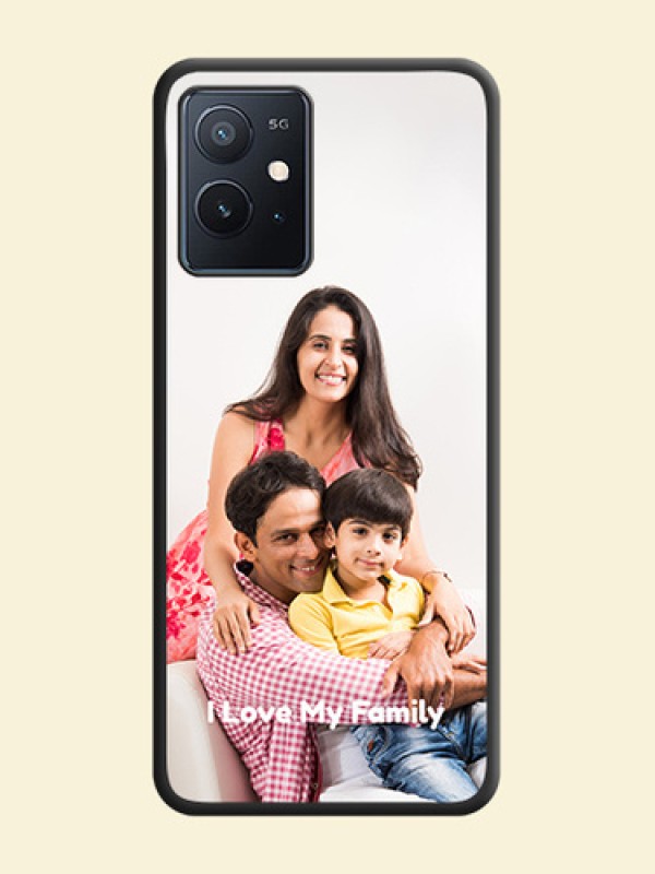 Full Single Pic Upload With Text On Space Black Personalized Soft Matte Phone Covers -Iqoo Z6 5G