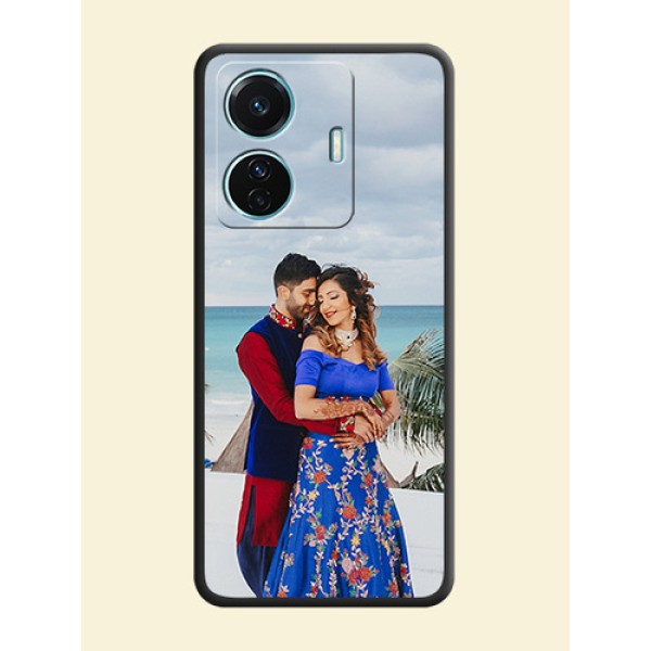 Full Single Pic Upload On Space Black Personalized Soft Matte Phone Covers -Iqoo Z6 Pro 5G Full Single Pic Upload On Space Black Personalized Soft Matte Phone Covers -Iqoo Z6 Pro 5G