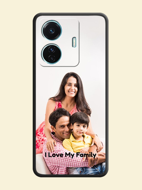 Full Single Pic Upload With Text On Space Black Personalized Soft Matte Phone Covers -Iqoo Z6 Pro 5G