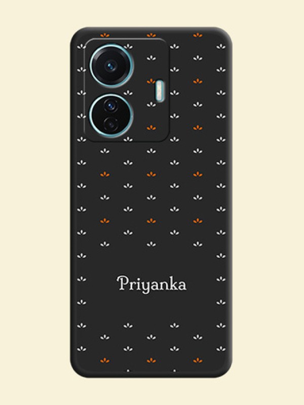 Simple Pattern With Custom Text On Space Black Personalized Soft Matte Phone Covers -Iqoo Z6 Pro 5G