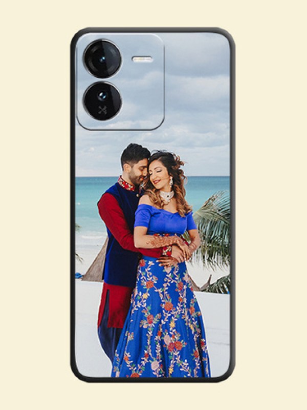 Full Single Pic Upload On Space Black Custom Soft Matte Mobile Back Cover - iQOO Z9 5G