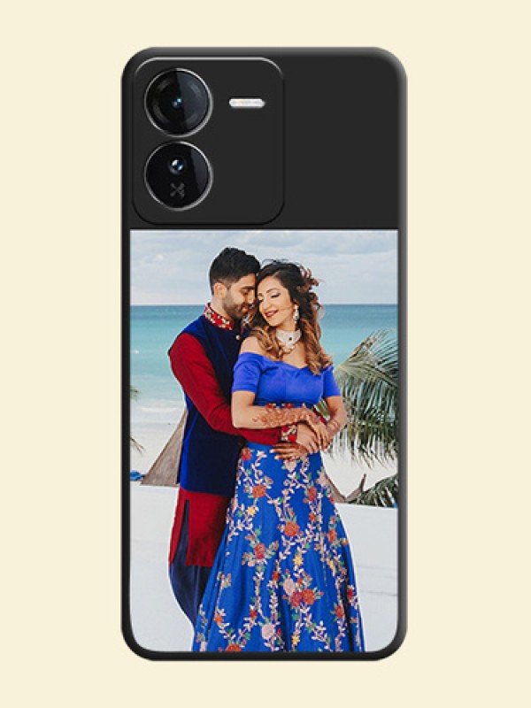 Image Upload With Space Black Color On Custom Soft Matte Mobile Back Cover - Iqoo Z9 5G