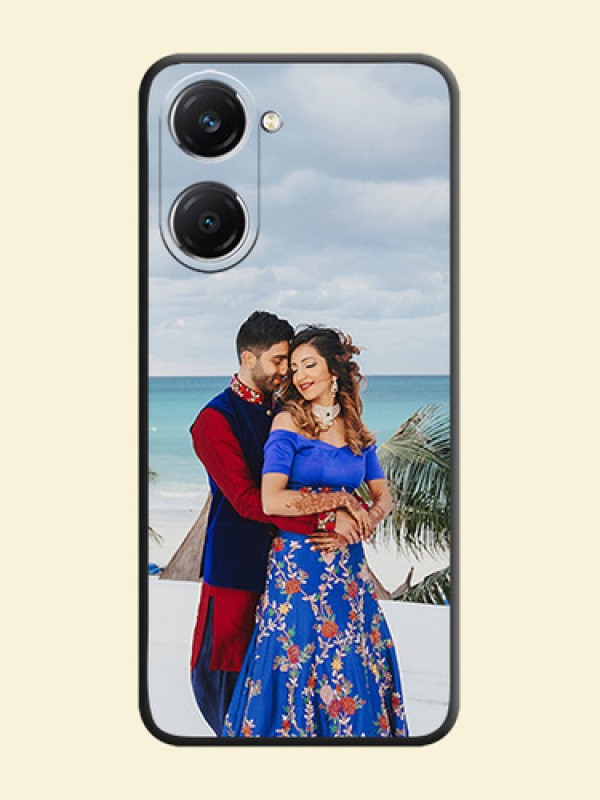 Full Single Pic Upload On Space Black Custom Soft Matte Mobile Back Cover - iQOO Z9 Lite 5G