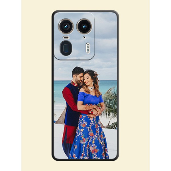 Full Single Pic Upload On Space Black Custom Soft Matte Mobile Back Cover - Motorola Edge 50 Ultra 5G Full Single Pic Upload On Space Black Custom Soft Matte Mobile Back Cover - Motorola Edge 50 Ultra 5G