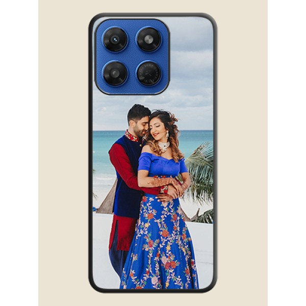 Full Single Pic Upload On Space Black Custom Soft Matte Mobile Back Cover - Motorola G37 Power 5G Full Single Pic Upload On Space Black Custom Soft Matte Mobile Back Cover - Motorola G37 Power 5G