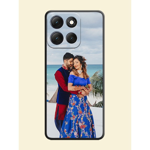 Full Single Pic Upload On Space Black Custom Soft Matte Mobile Back Cover - Motorola G86 Power 5G Full Single Pic Upload On Space Black Custom Soft Matte Mobile Back Cover - Motorola G86 Power 5G