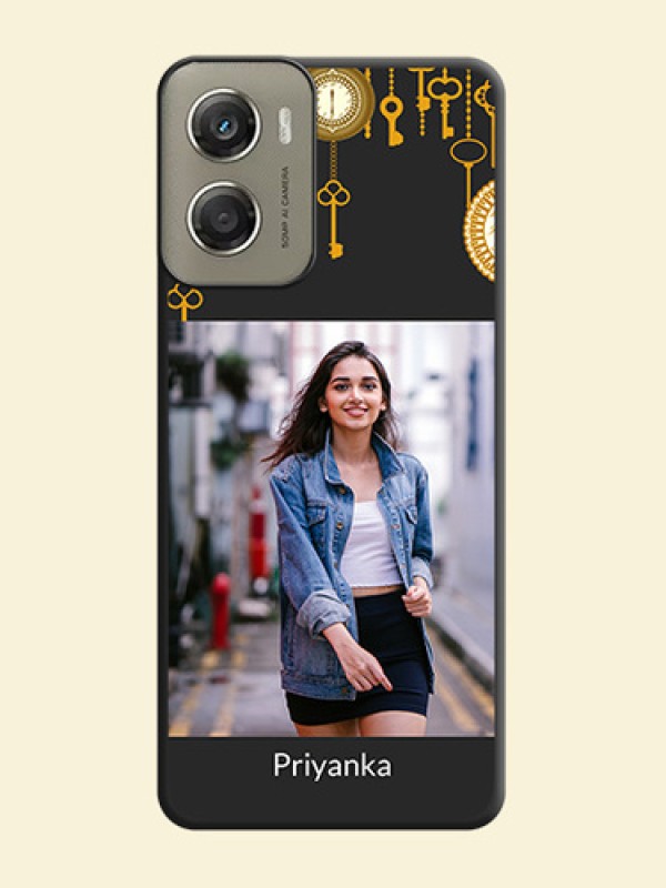 Decorative Design with Text On Space Black Custom Soft Matte Mobile Back Cover - Motorola Moto G06 Power