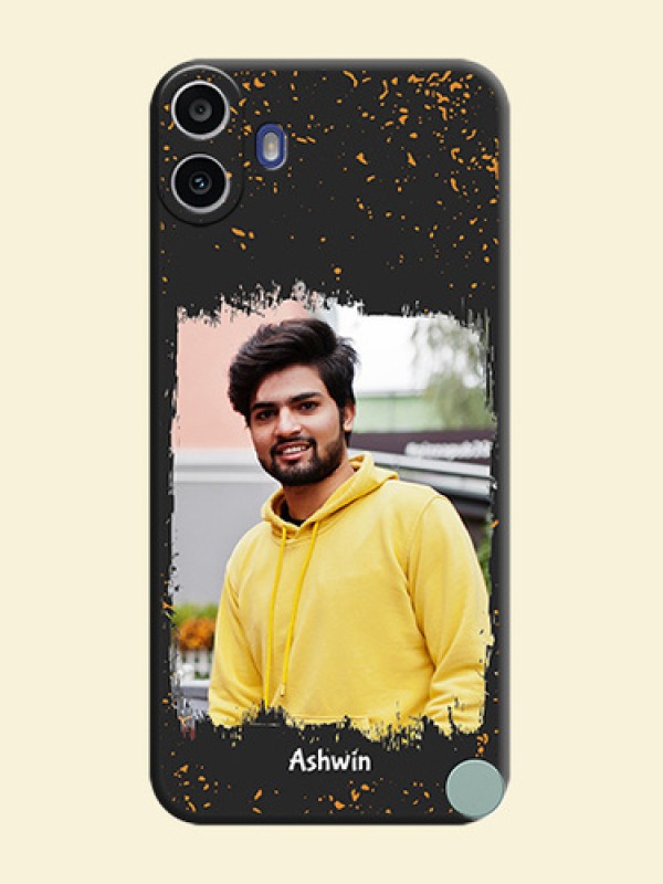 Spray Free Design on Photo On Space Black Custom Soft Matte Mobile Back Cover - Nothing Cmf Phone 1