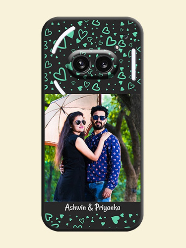 Sea Green Indefinite Love Pattern - Photo on Space Black Soft Matte Mobile Cover - Nothing Phone 2A 5G